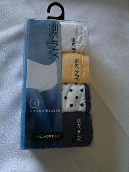 ***R70  for this week only***LADIES BOXER-STYLE TRUWORTHS SKINY***PACK OF 4***