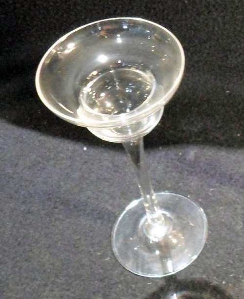 Glass candle holder