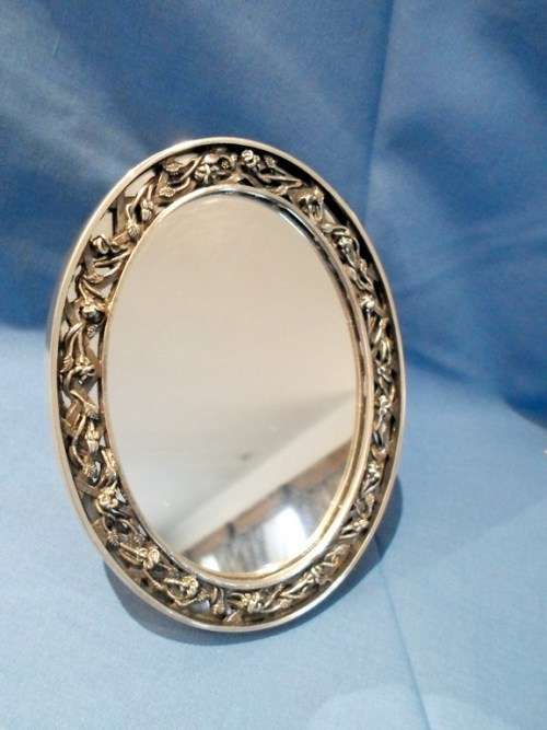Ornate mirror - Royal Selangor pewter - Simply outstanding! As new, bid now!