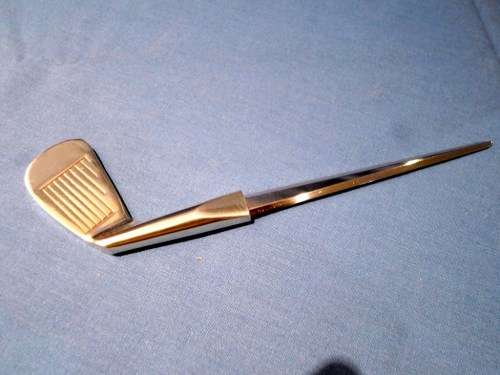 Golf club letter opener - Royal Selangor pewter - Simply outstanding! As new, bid now!