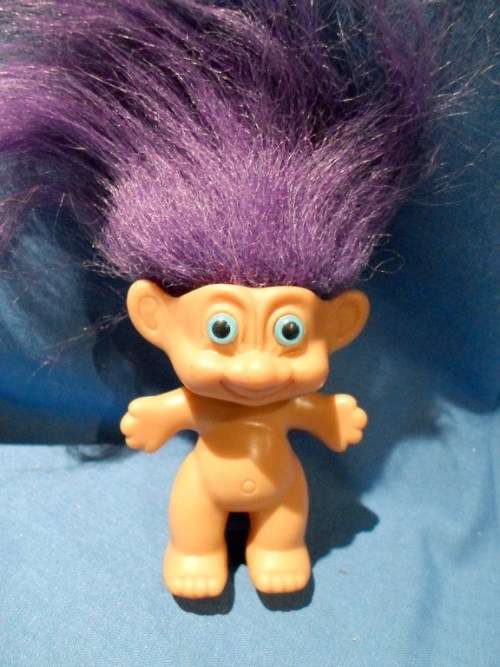 Purple hair troll baby - A classic piece! - Low price! -  Bid Now!!!