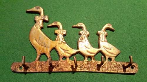 Ducks key holder - A beautiful copper key holder! Low price, bid now!