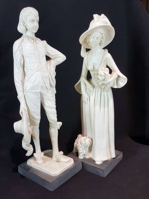 Santini - 2 Victorian figurines.