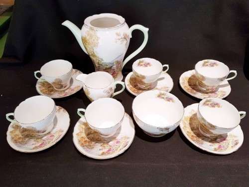 Shelley - tea set - Heather pattern