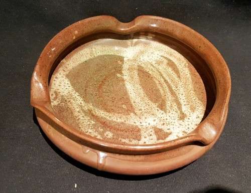 Pottery ashtray