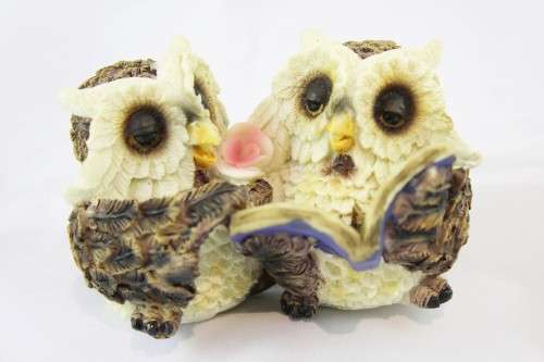 Reading Owls - I love you! - Stunning!! - Low price!! - A beautiful find, bid now!
