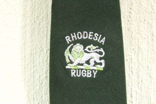 Vintage Rhodesia Rugby - Superb tie in good condition - Low price, bid now!