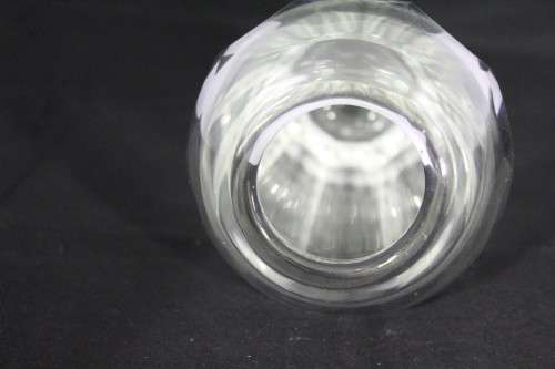 Crystal vase thick rimmed