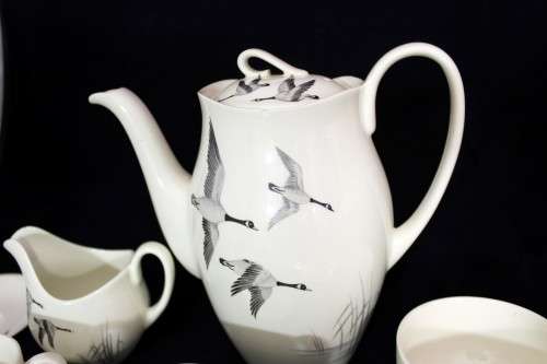 Johnson Bros - tea set - flying ducks