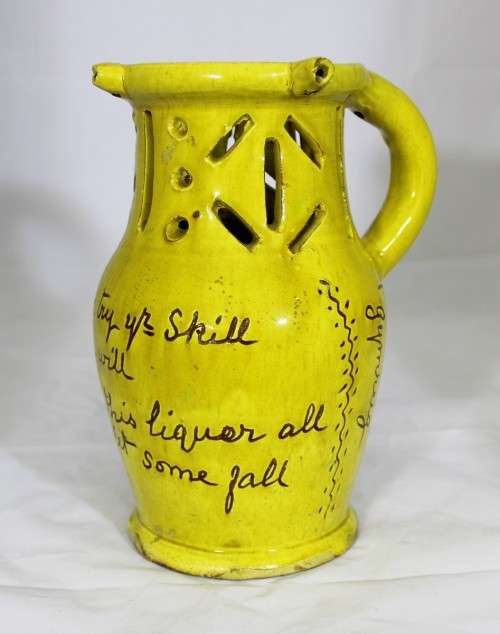 Welsh drinking riddle jug - Ed Jones clan pub