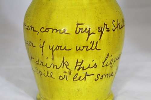 Welsh drinking riddle jug - Ed Jones clan pub