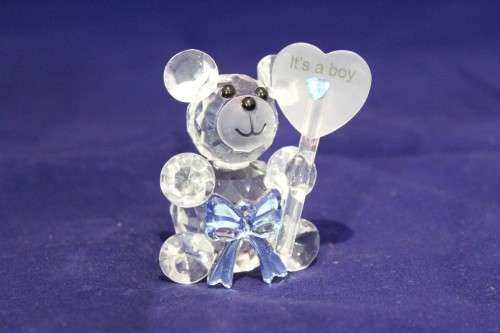 Glass bear - it`s a boy
