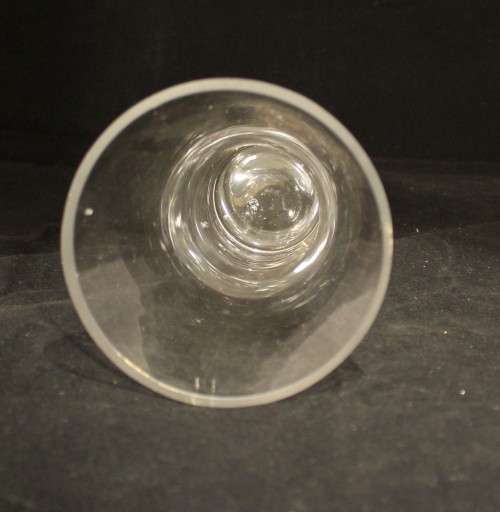 Fluted glass vase