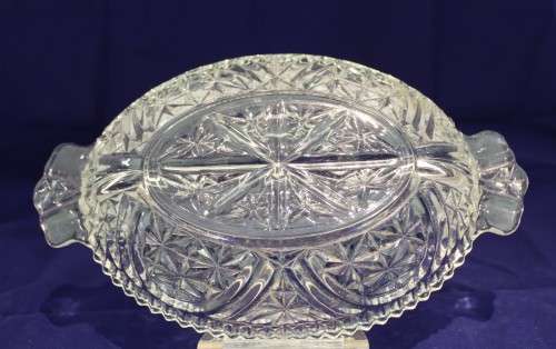 Cut Glass compartment platter - Beautiful!