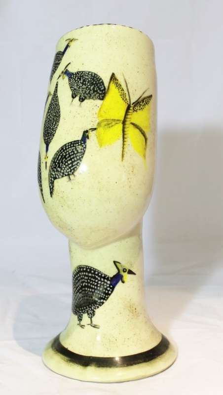 Shaka Ndlovu - Twilight children - hand painted studio vase