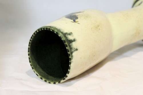 Shaka Ndlovu - Twilight children - hand painted studio vase