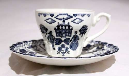 Royal Staffordshire - Ironstone by J&G Meakin - Duo - Blue and white