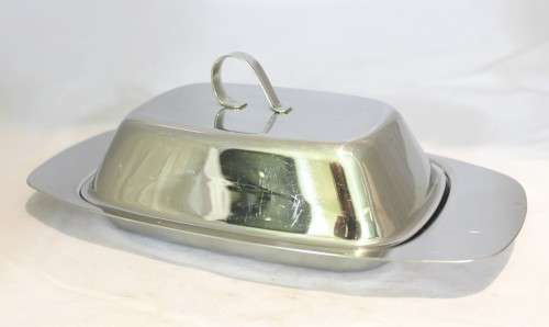 Stainless steel - Cheese dish with lid