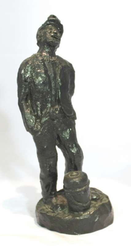 Ebonised miner sculpture - A beauty! - Bid Now!!!