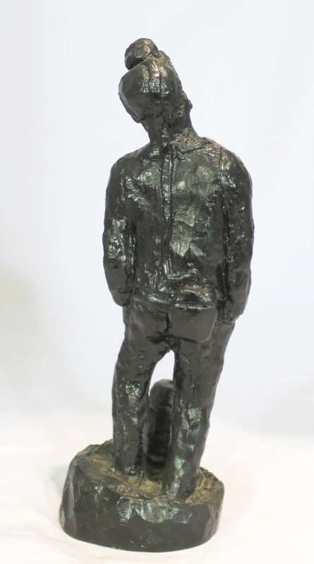 Ebonised miner sculpture - A beauty! - Bid Now!!!