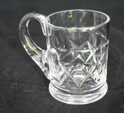 Cut glass mug