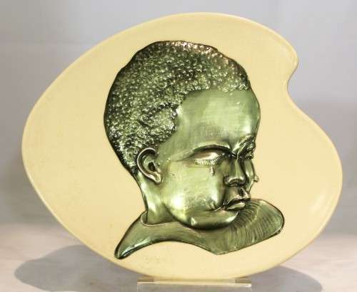 Crying baby - pewter work