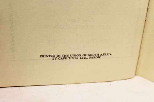 Alan Paton - too late the Phalarope - first edition 1953