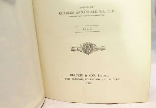 Blackies modern cyclopedia volume one - 1896