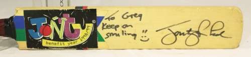 Jonty Rhodes - autographed mini bat
