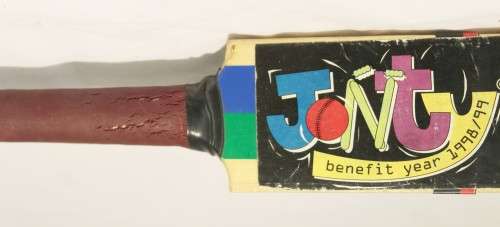 Jonty Rhodes - autographed mini bat