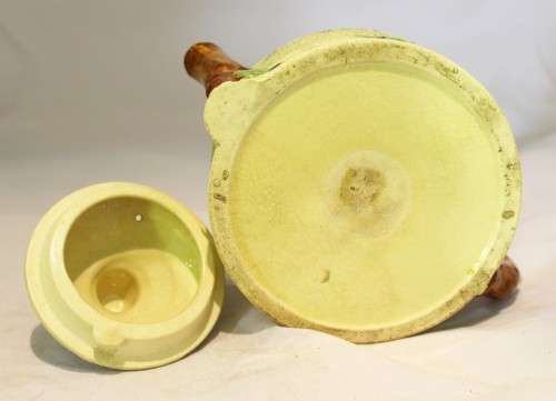 Ornate ceramic tea pot in the form of a house - Beautiful!