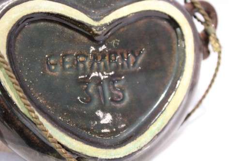 Small wall hanging heart shaped vase - Beautiful!