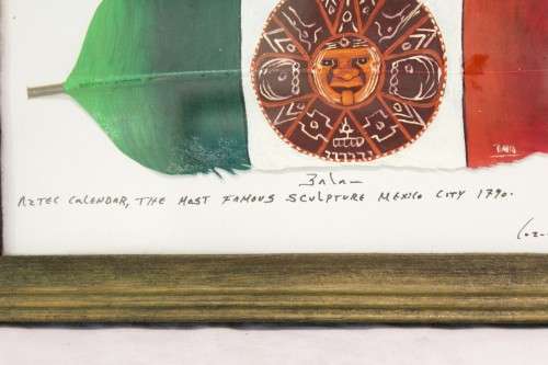 Aztec feather art - calendar - finest plumeria