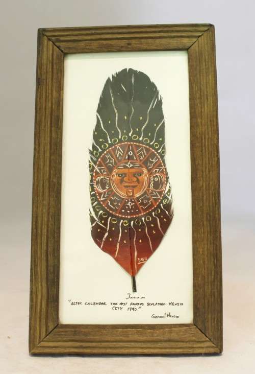 Aztec feather art - finest plumeria