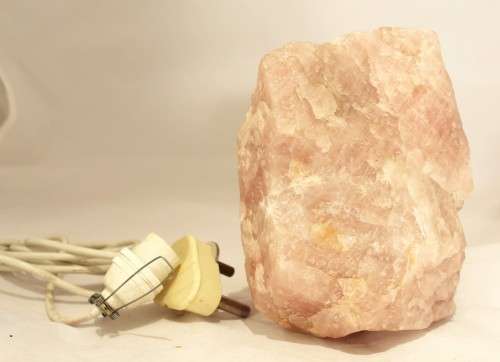 Pink stone lamp - Beautiful!!