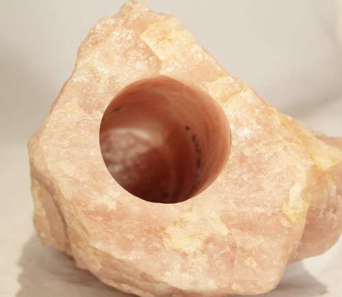Pink stone lamp - Beautiful!!