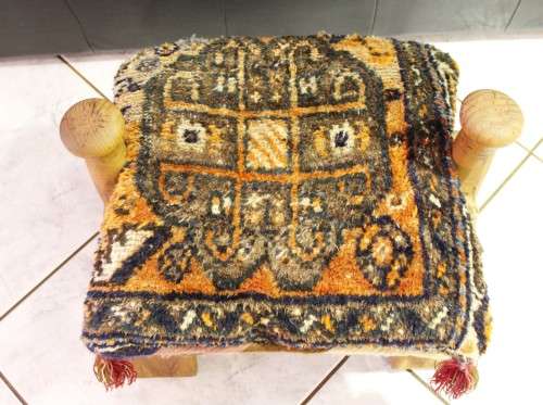 Camel saddle / chair - woven cushion cover