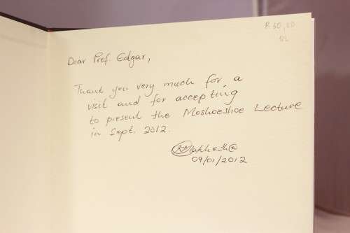 Mashoeshoe lecture presentation to Prof. Edgar