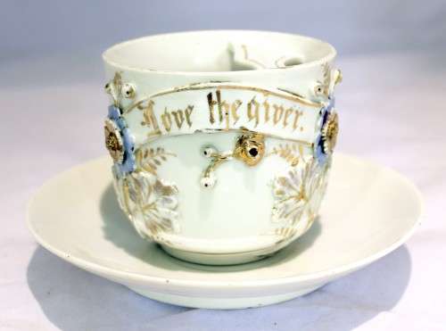German mustache cup - Beautifully detailed! - Bid Now!!!