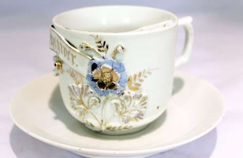 German mustache cup - Beautifully detailed! - Bid Now!!!