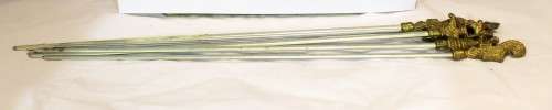 Sosatie skewers - Brass tops - Stunning - Bid Now!!!