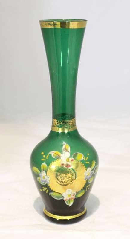 Venetian style vase - Green vase - A beauty!! - Low price!! - Bid Now!!!