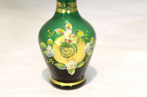 Venetian style vase - Green vase - A beauty!! - Low price!! - Bid Now!!!