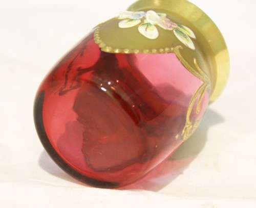 Venetian style vase - Red posy vase - A beauty!! - Low price!! - Bid Now!!!
