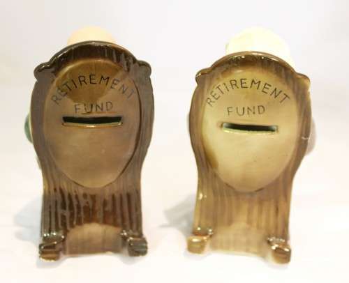 Grandma and Grandpa money boxes - pair!