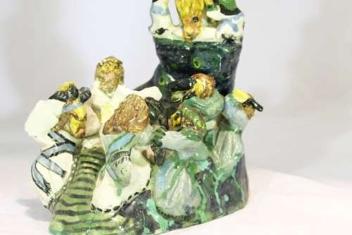 Luyanda Mayekiso - Ceramic sculpture - Crucifixion - Beautiful!! - Low price!! - Bid Now!