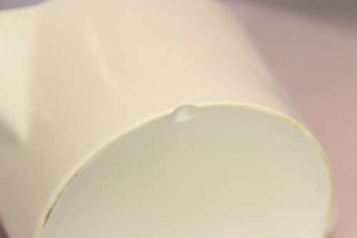 Four white jugs