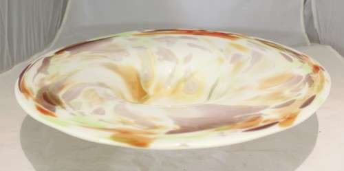 Large art glass center piece