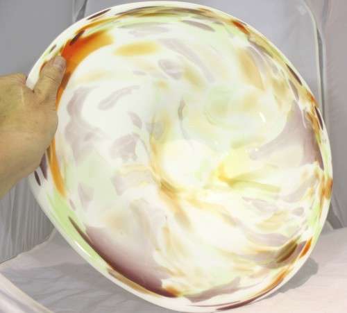 Large art glass center piece