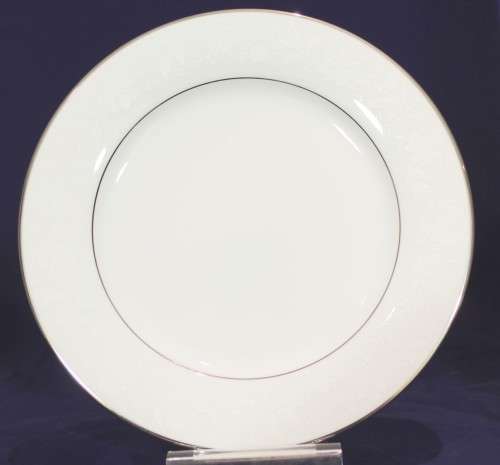 Noritake - Ranier - Lace with platinum trim - Breakfast plate - Stunning! - Bid Now!!!